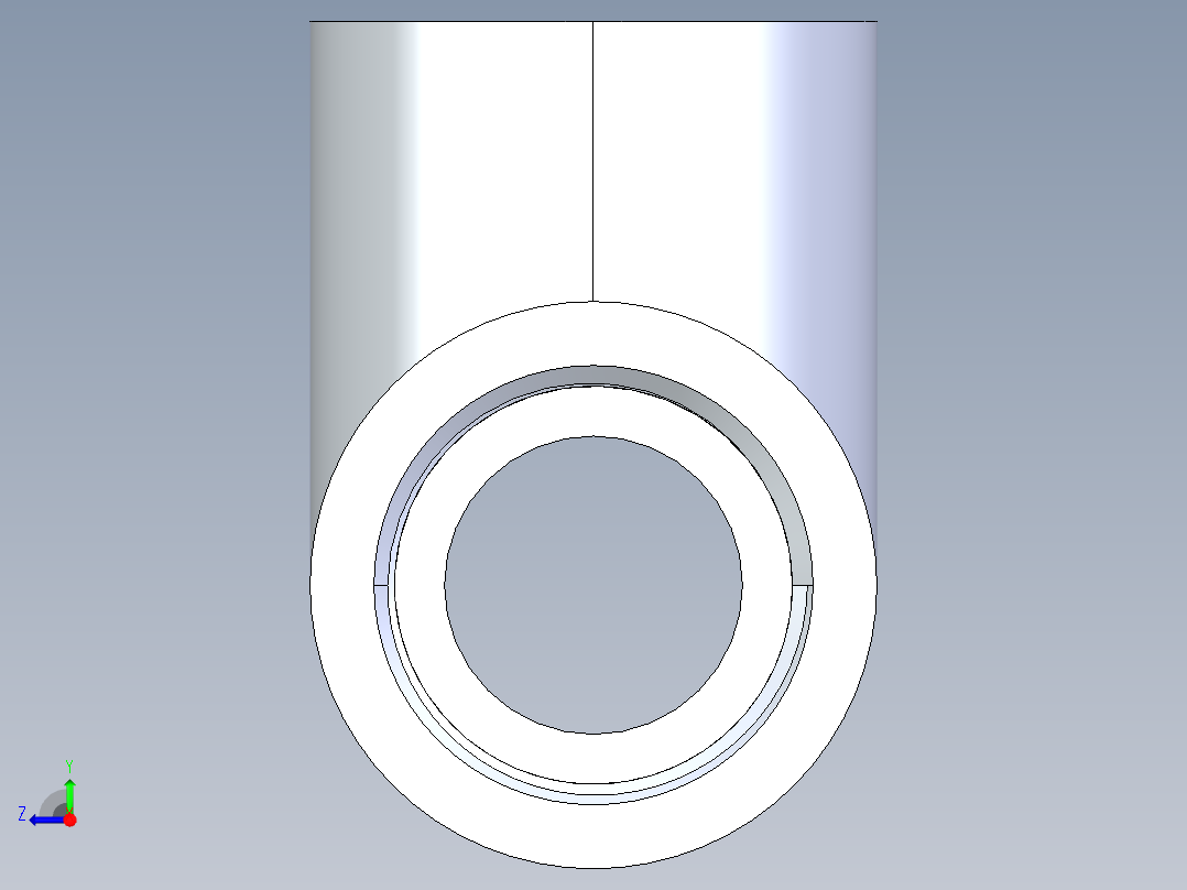 CPVC管件04-Sch80_Tee_FPTxFPTxFPT_9805-007_0.75in右视图