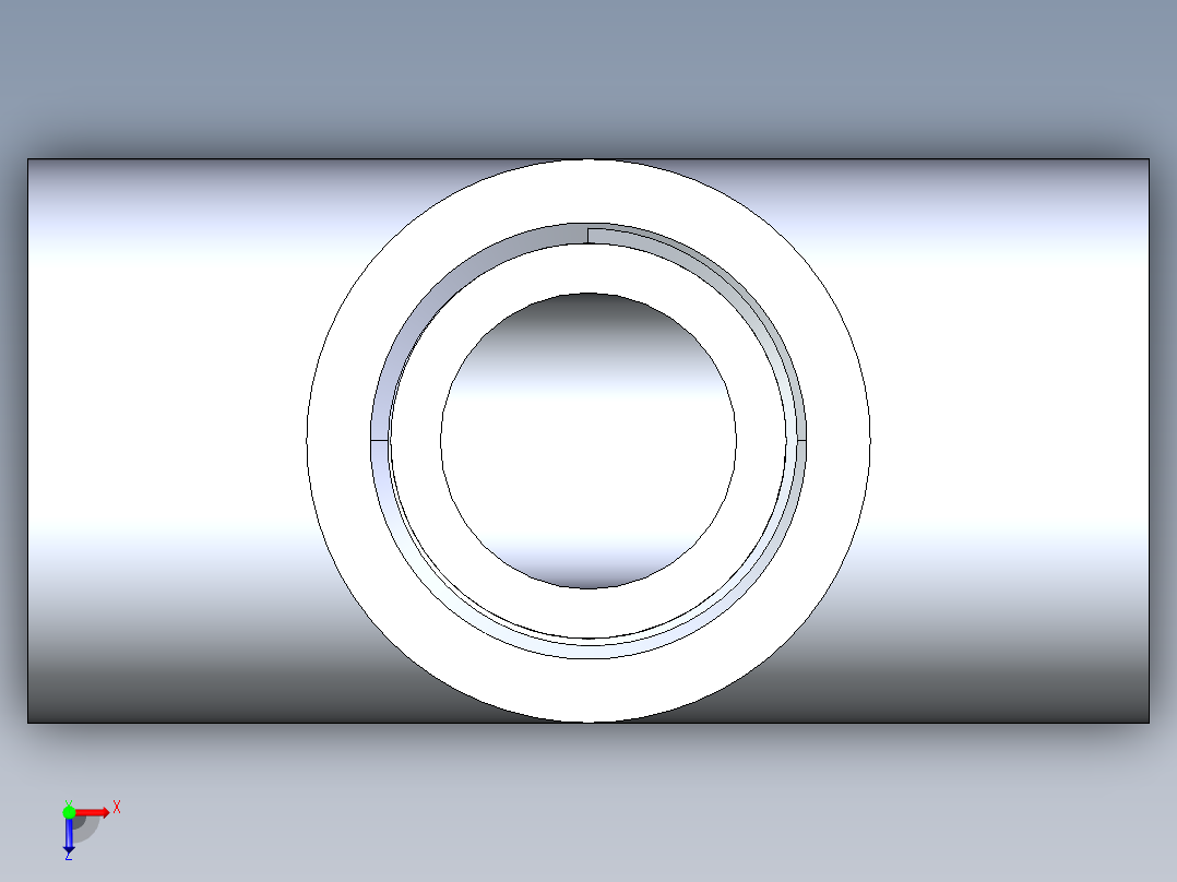 CPVC管件04-Sch80_Tee_FPTxFPTxFPT_9805-007_0.75in俯视图