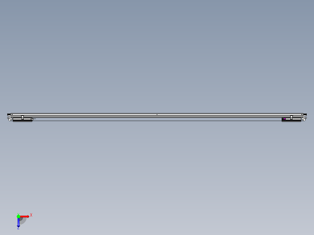 威洛博VL系列直线电机模组-2VL17E3-S2700俯视图