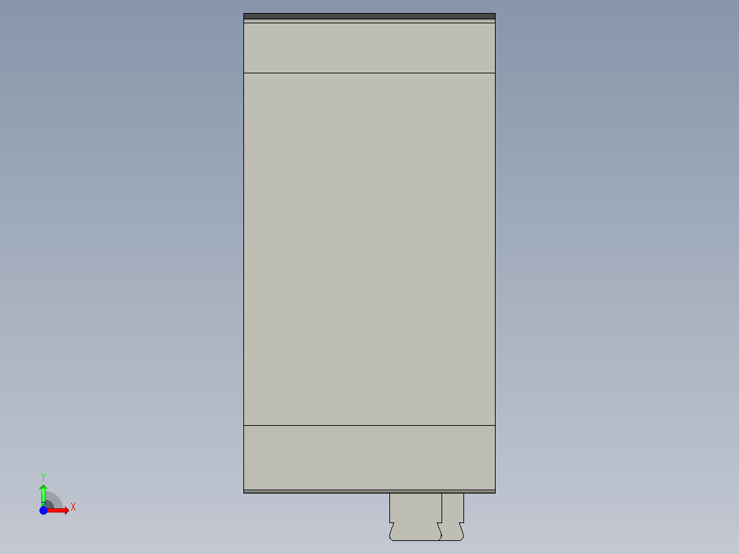 基恩士CA-U2_kc图纸模型前视图