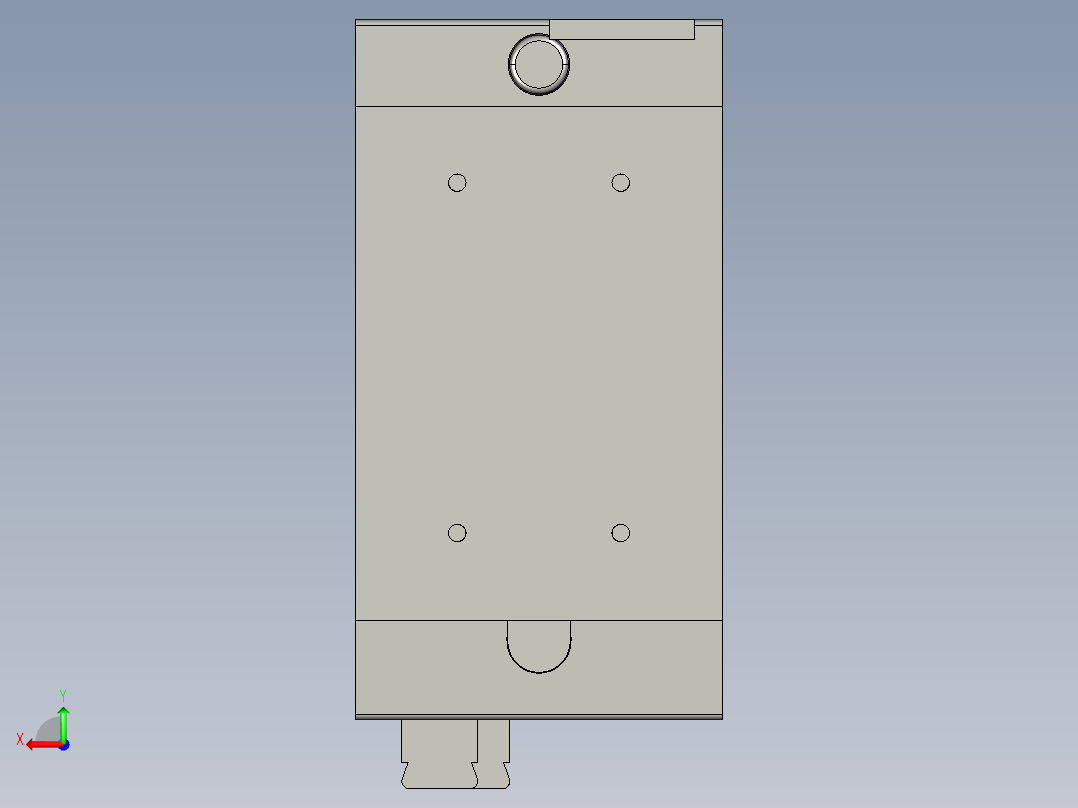 基恩士CA-U2_kc图纸模型后视图