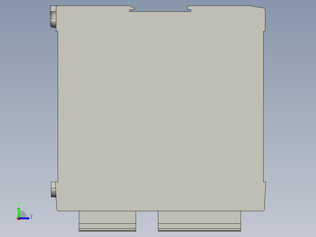 基恩士CA-U2_kc图纸模型左视图