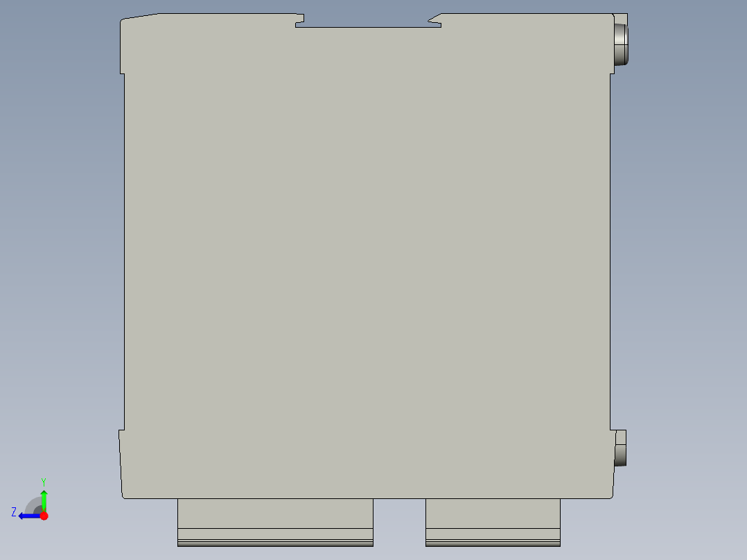 基恩士CA-U2_kc图纸模型右视图