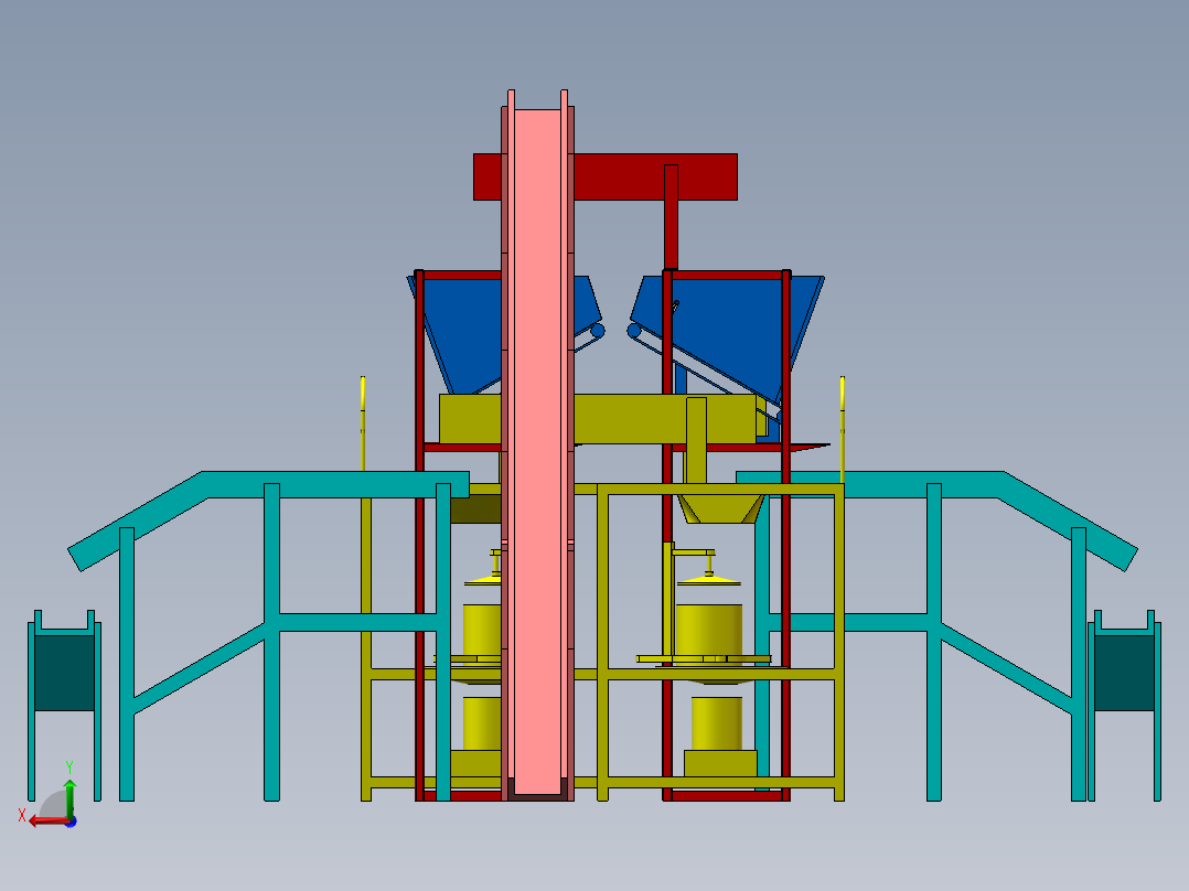 核桃自动筛皮生产线sw17后视图