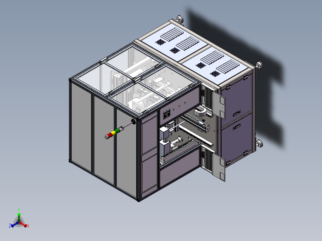 汽车零配件压装机sw22可编辑正等轴测图