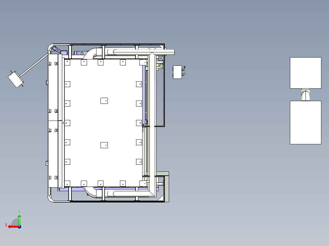 动梁五轴加工中心3020后视图