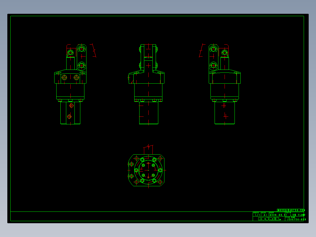 KOSMEKLKA0750-GRN_rev1多系列多零件图纸模型