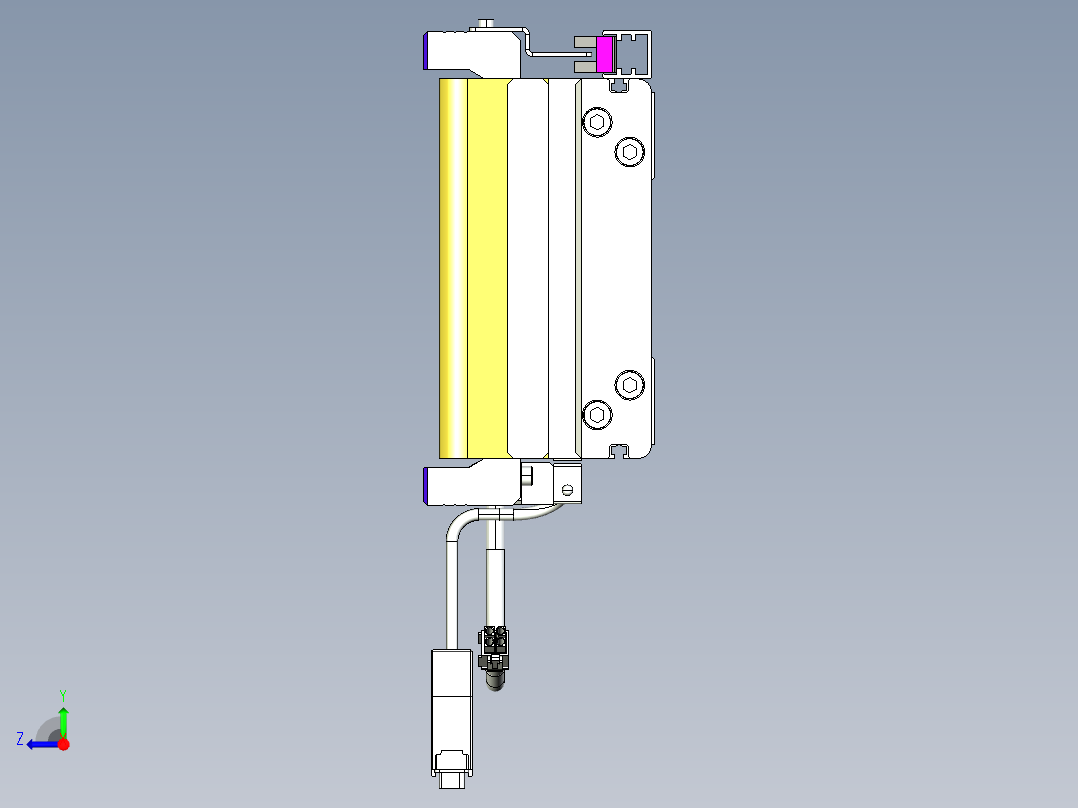 威洛博VL系列直线电机模组-VL14S2-S1600右视图