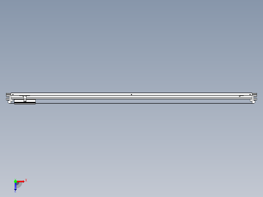威洛博VL系列直线电机模组-VL14S2-S1600俯视图