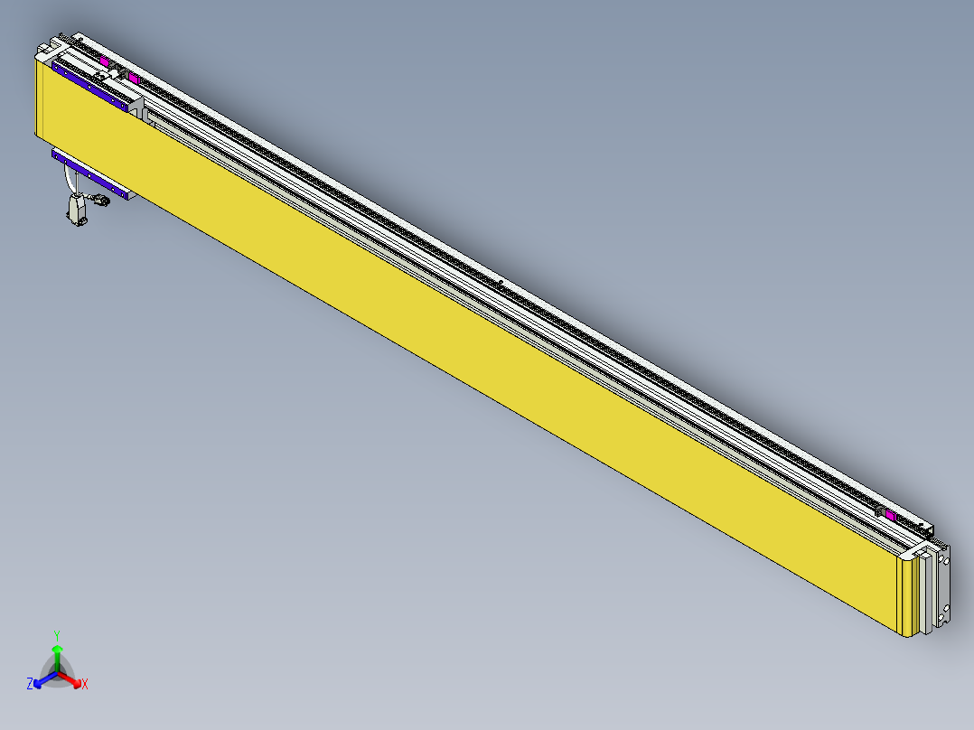 威洛博VL系列直线电机模组-VL14S2-S1600正等轴测图