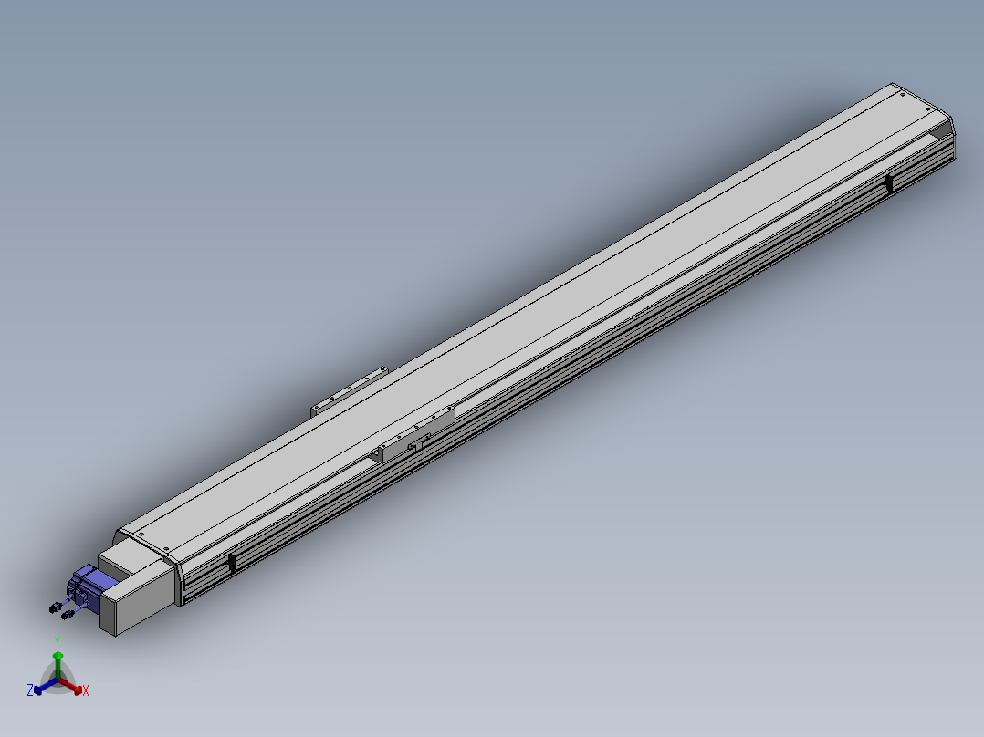 精密模组MT220-L150-2100-R-M75-C4正等轴测图