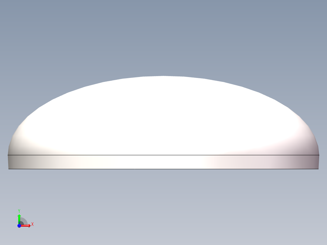 EHA椭圆形封头DN550前视图