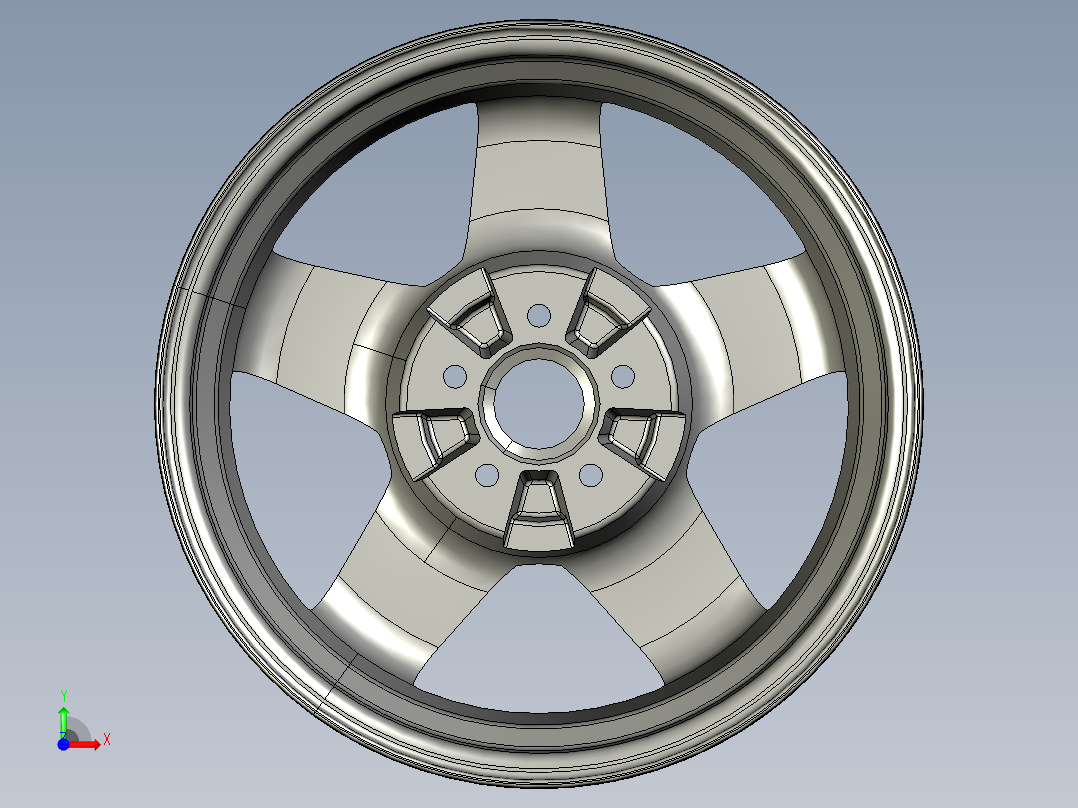 18寸铝合金轮毂三维=315624=25前视图