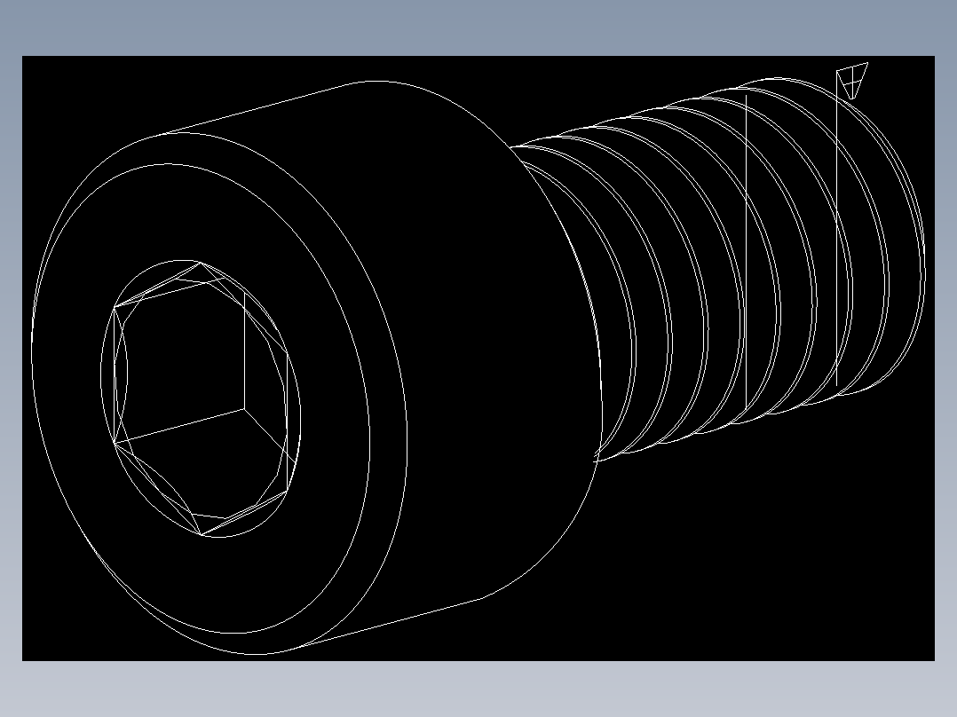 M8 x 1.25mm Thread 14mm LONG SOCKET HEAD CAP SCREW.DWG