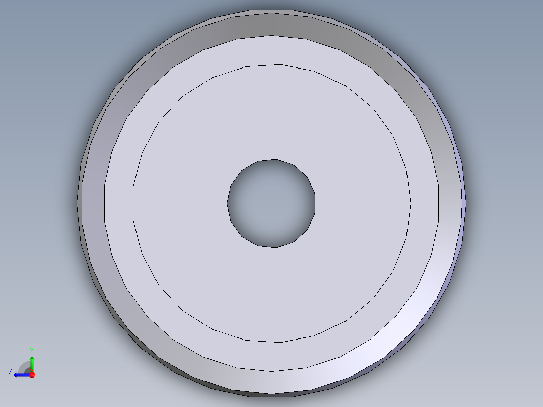 S43 同步带轮右视图