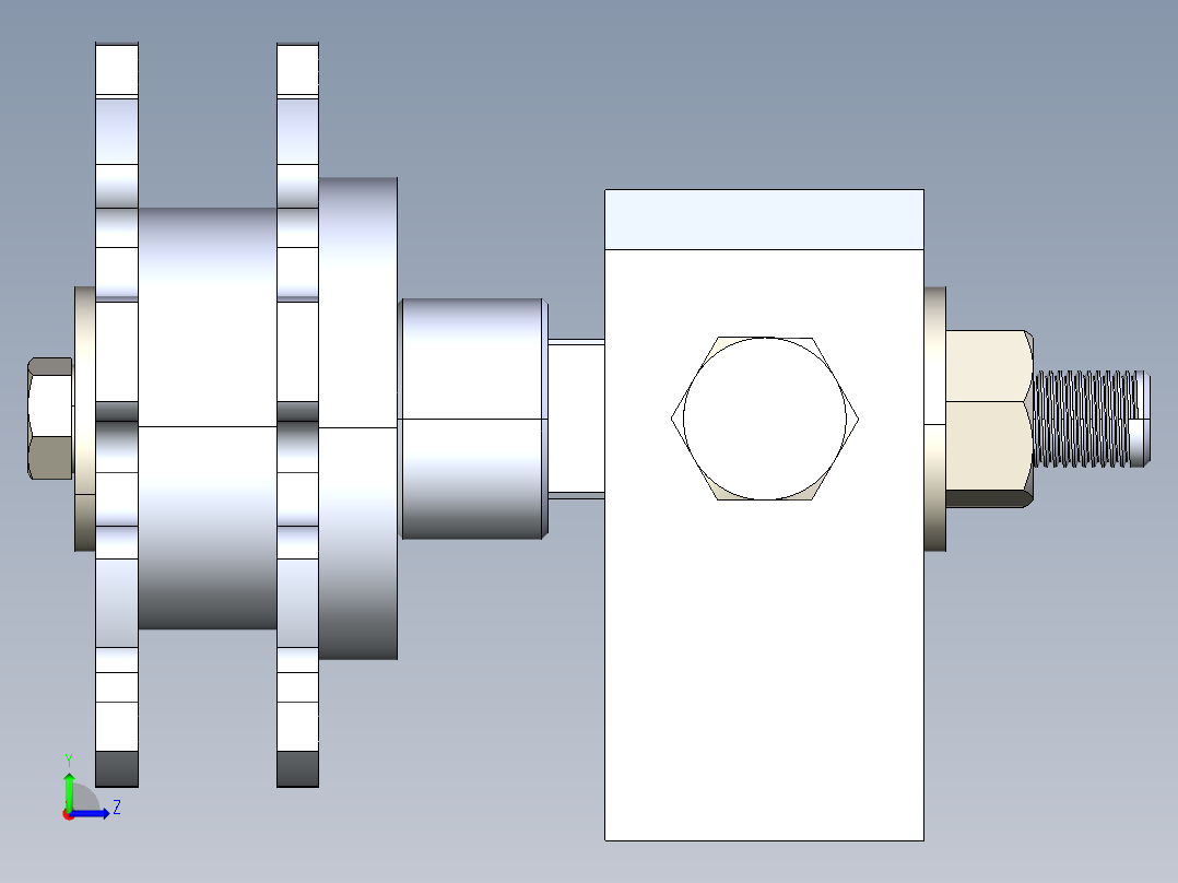 自动装配机装配线左视图