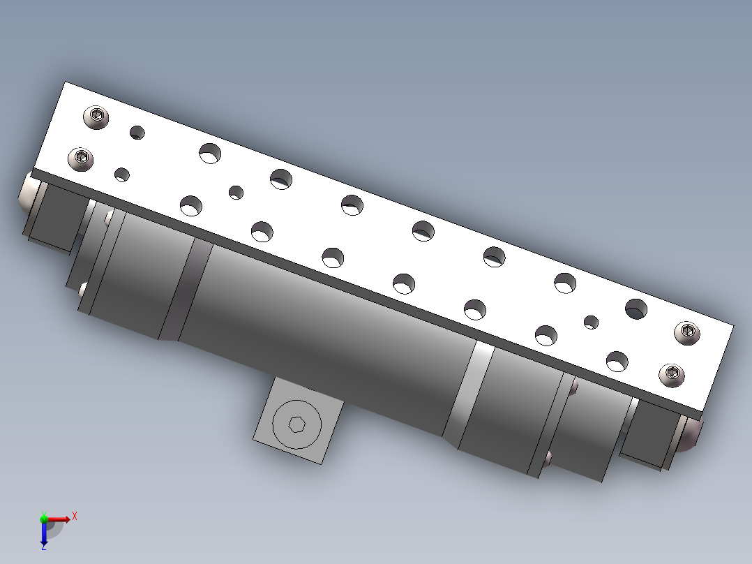 电机云台（总装）1308060俯视图