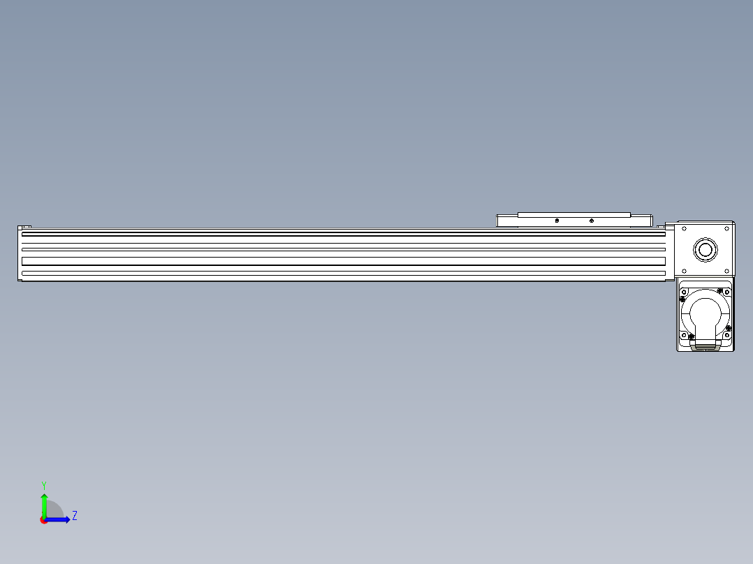 同步带全封闭直线模组TPA-HCB-14D-120-L500-RP-C-P40-N3左视图