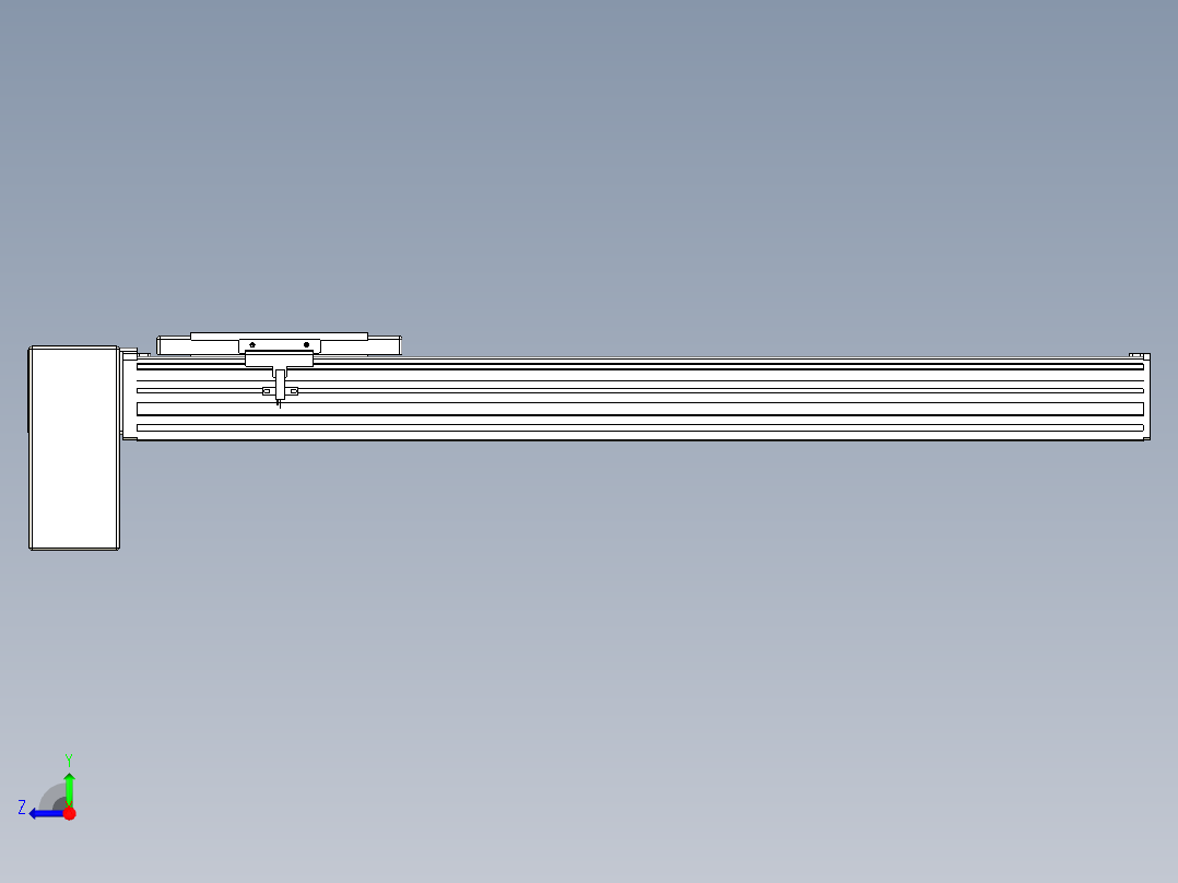 同步带全封闭直线模组TPA-HCB-14D-120-L500-RP-C-P40-N3右视图