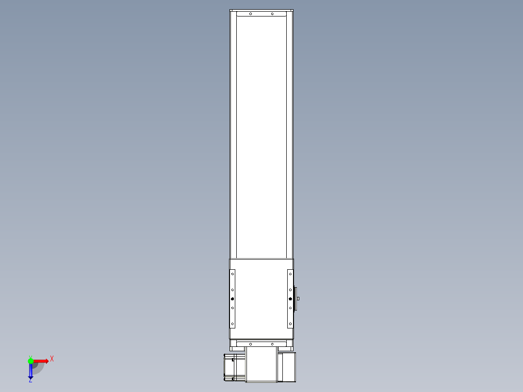 同步带全封闭直线模组TPA-HCB-14D-120-L500-RP-C-P40-N3俯视图