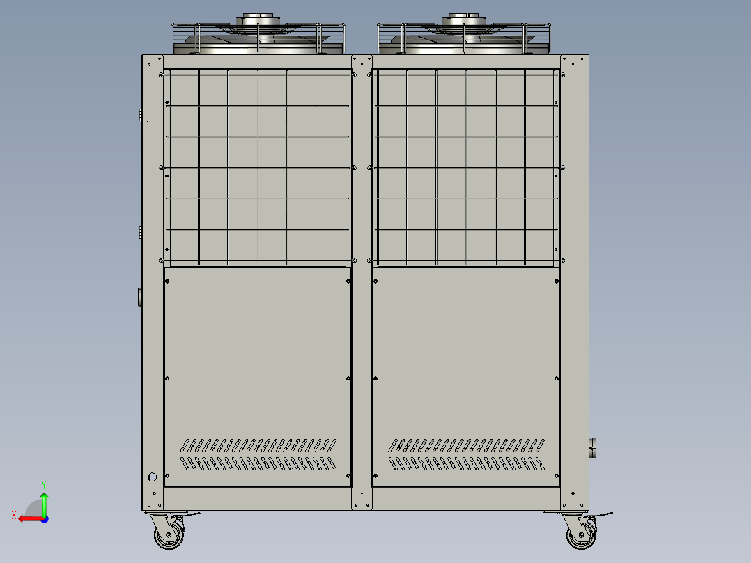 15P工业油冷机制冷液压站冷油机散热冷却器精密机械主轴油冷却冷水机后视图