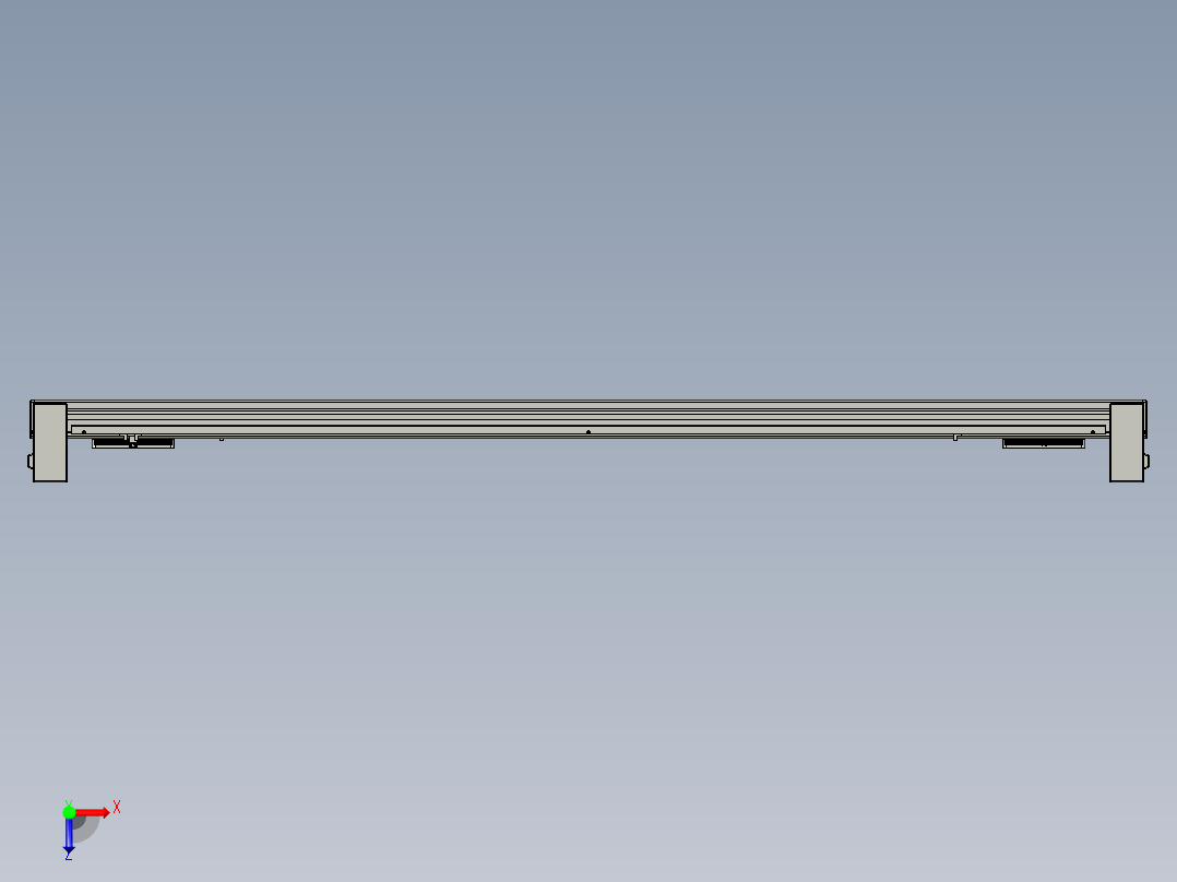 威洛博双电机滑台-VBC14S2-L50-S1600-BU-P40-C6俯视图