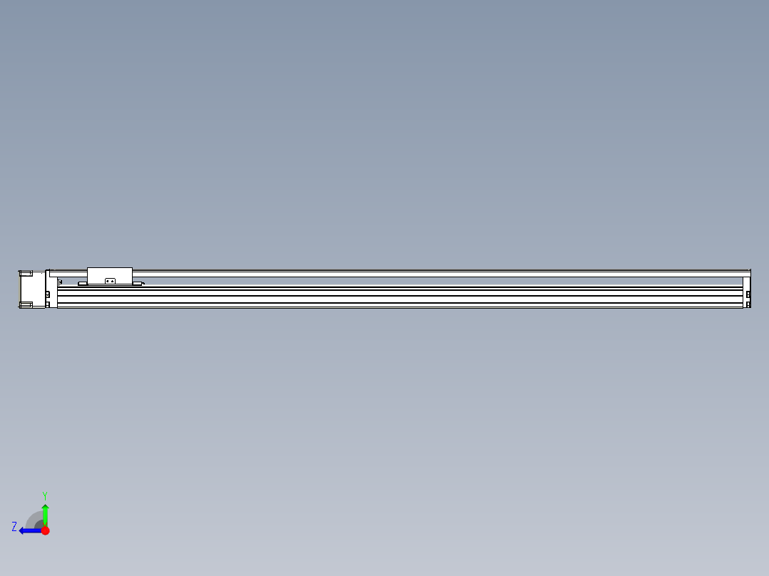 TPA-KNR-86E-1610C-L1000A1-ML-H40-N3线性模块铝制底座右视图