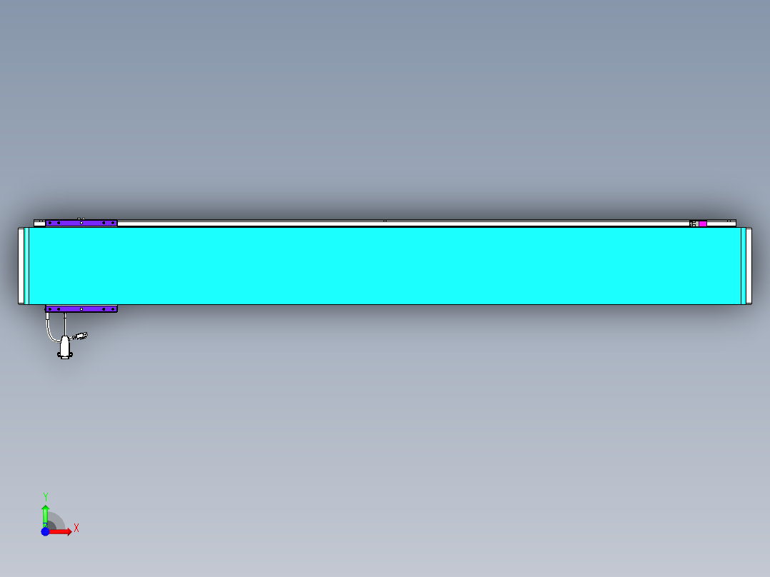威洛博VL系列直线电机模组-VL17E2-S1350前视图