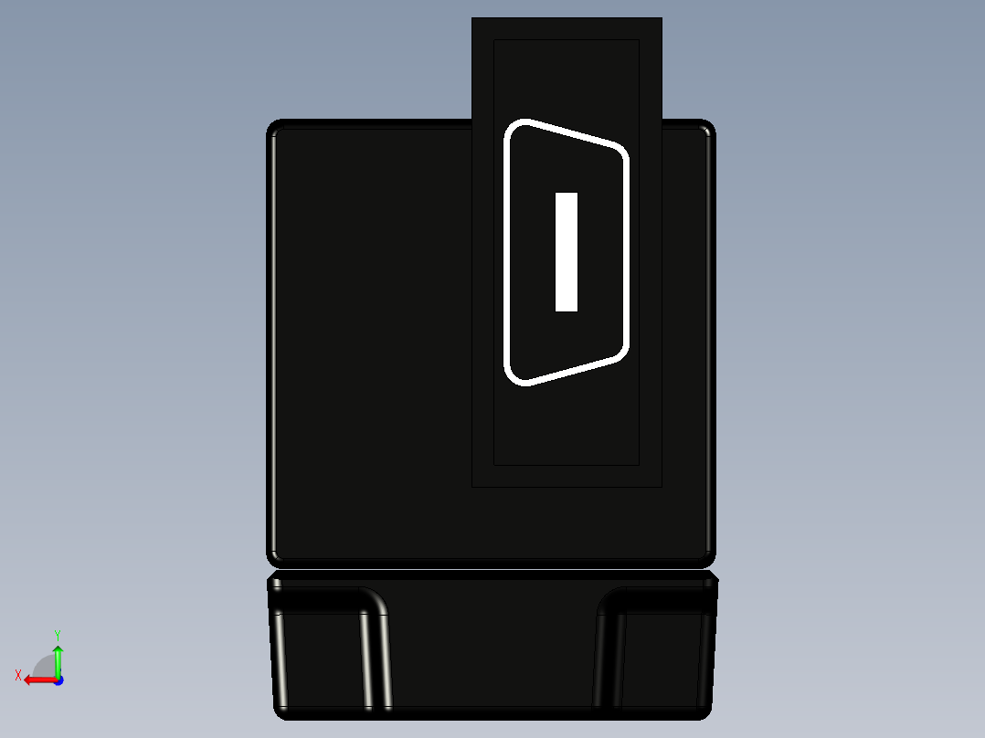 基恩士XG-H035C_M_kc图纸模型后视图