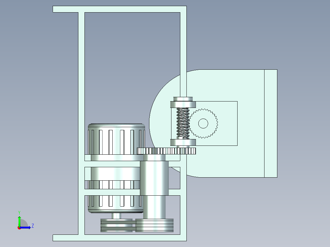 一种立式和面机UG三维=786309=90左视图