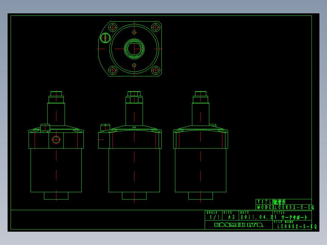KOSMEKLC0652-S-EQ多系列多零件图纸模型多系列多零件图纸模型
