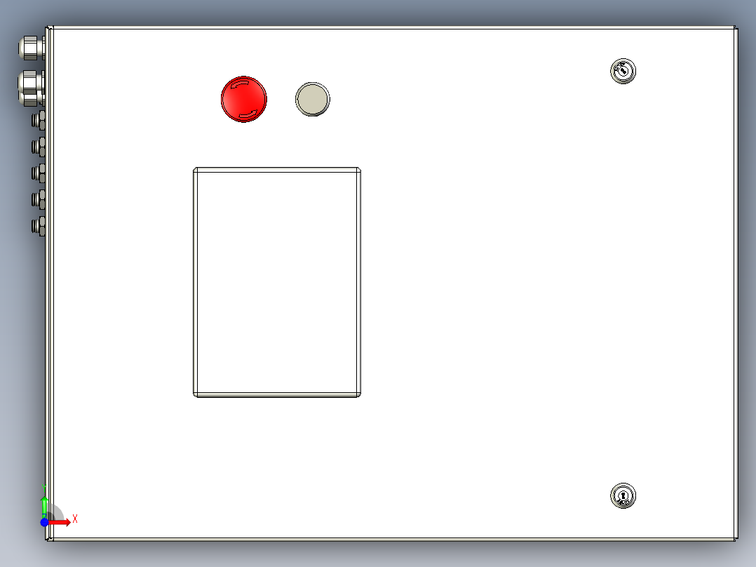 电动和气动箱前视图