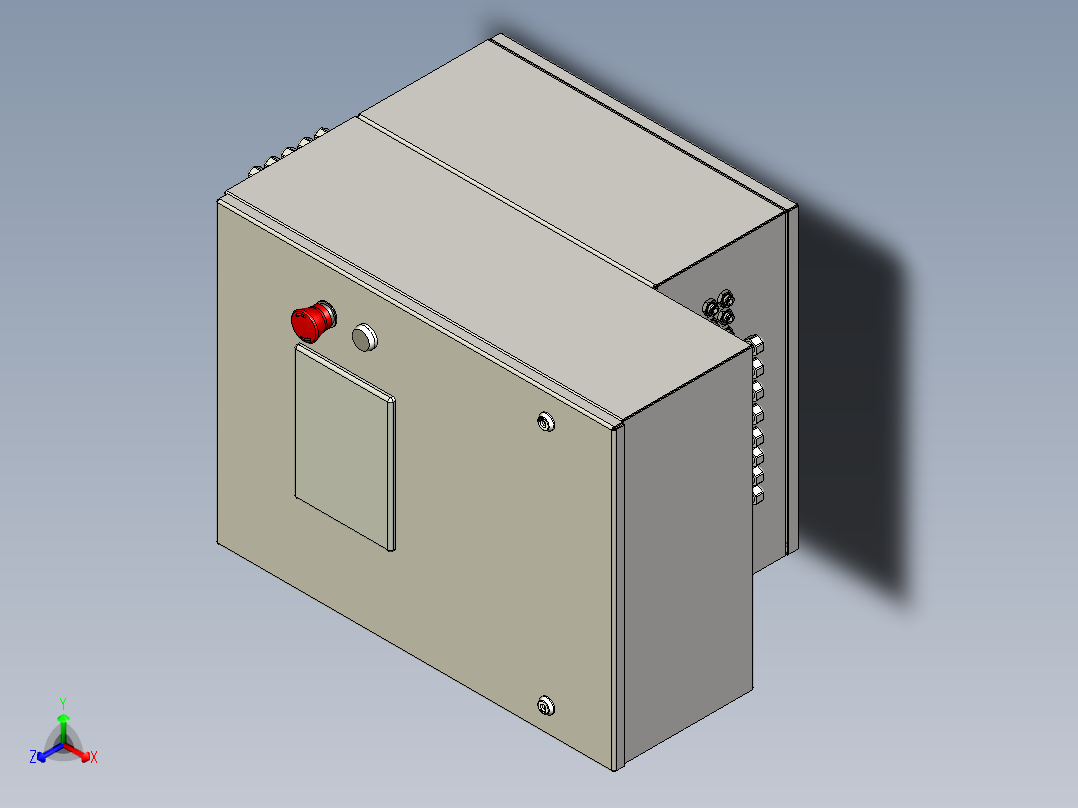 电动和气动箱正等轴测图