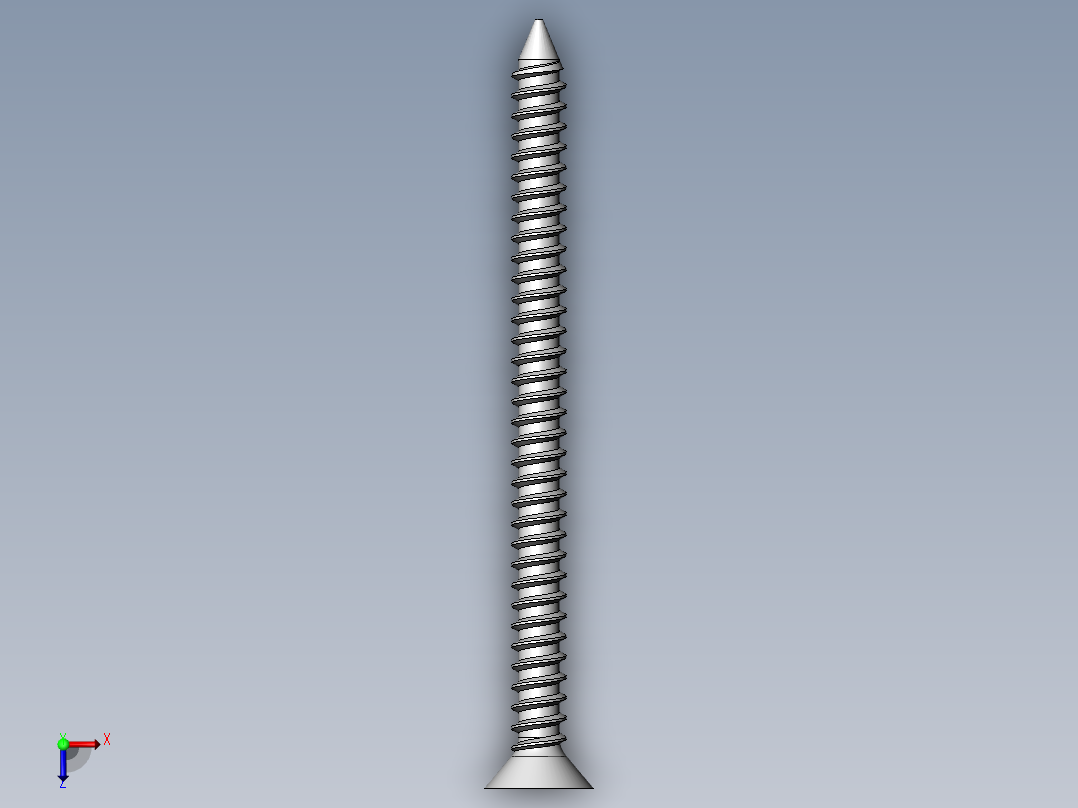 m3-13-to-40-沉头自攻螺丝-Screw M3 for Wood Configration俯视图