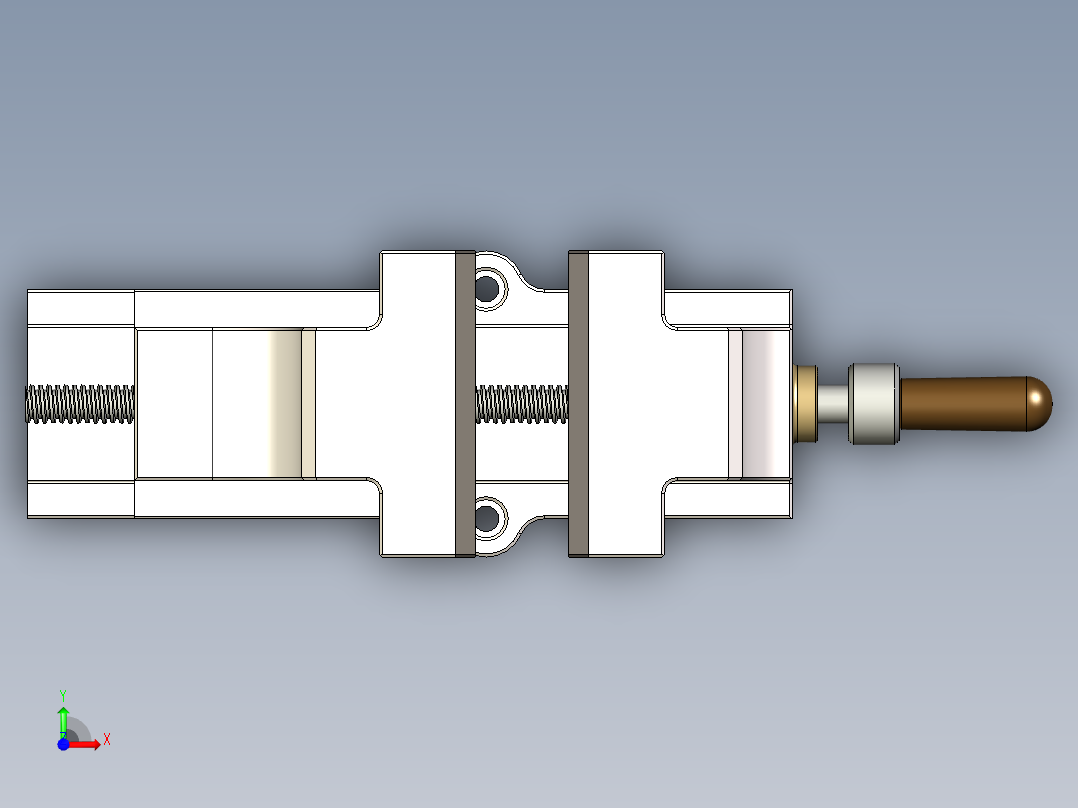 迷你台虎钳前视图