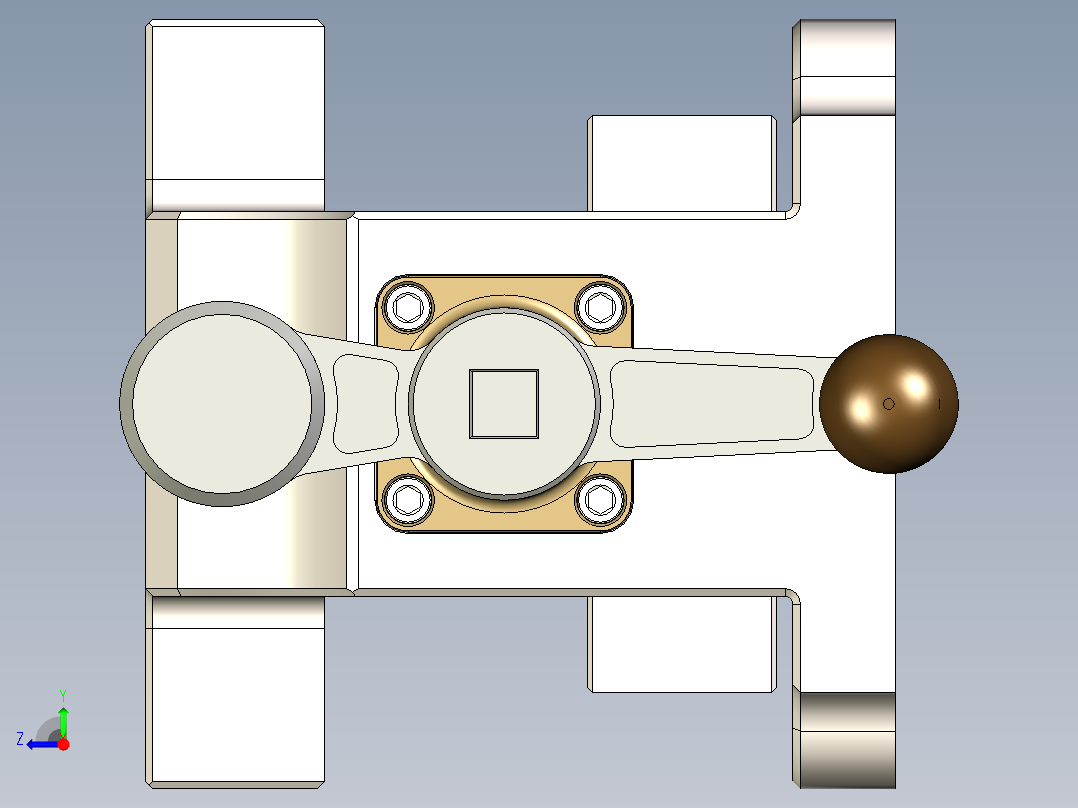 迷你台虎钳右视图