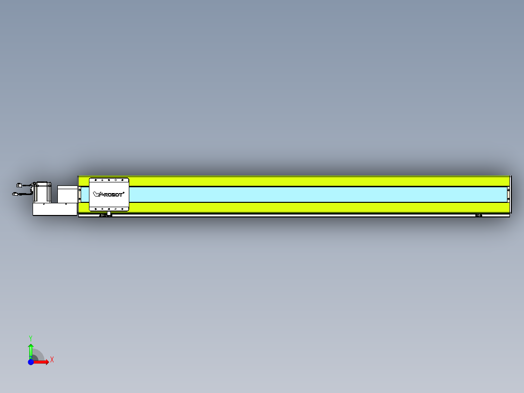 威洛博VBC同步带传动一无尘环境VBC17-L45-S1650-BL-ZP75-C3前视图