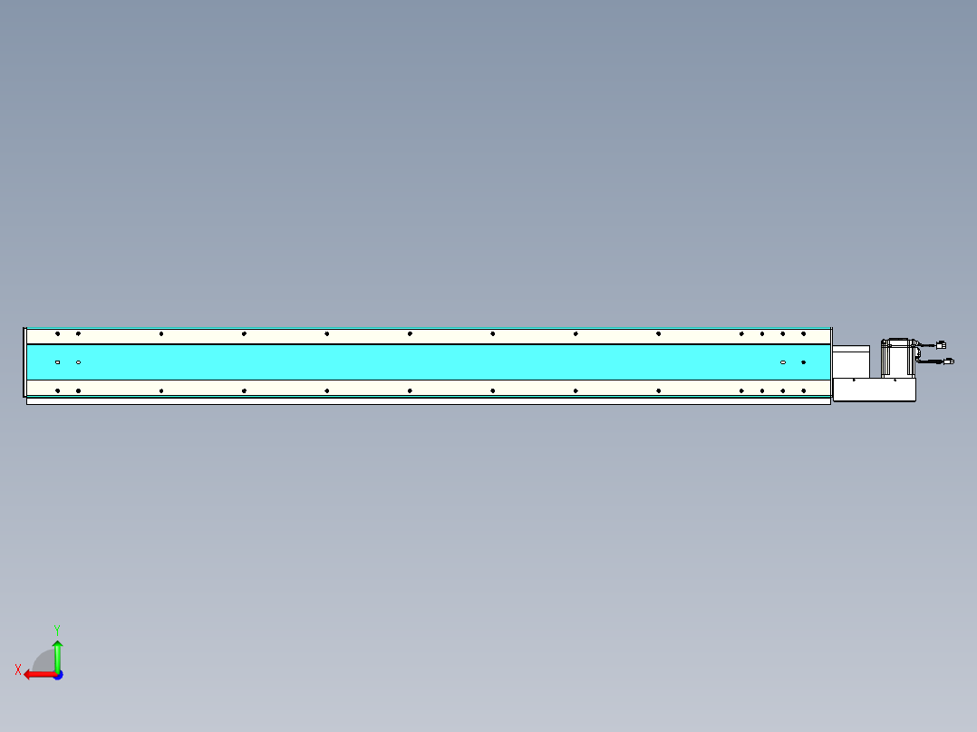 威洛博VBC同步带传动一无尘环境VBC17-L45-S1650-BL-ZP75-C3后视图