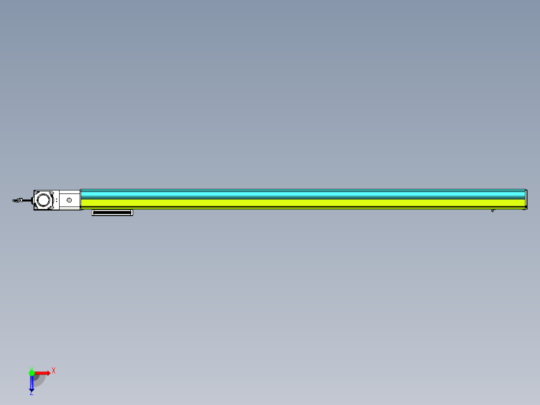 威洛博VBC同步带传动一无尘环境VBC17-L45-S1650-BL-ZP75-C3俯视图