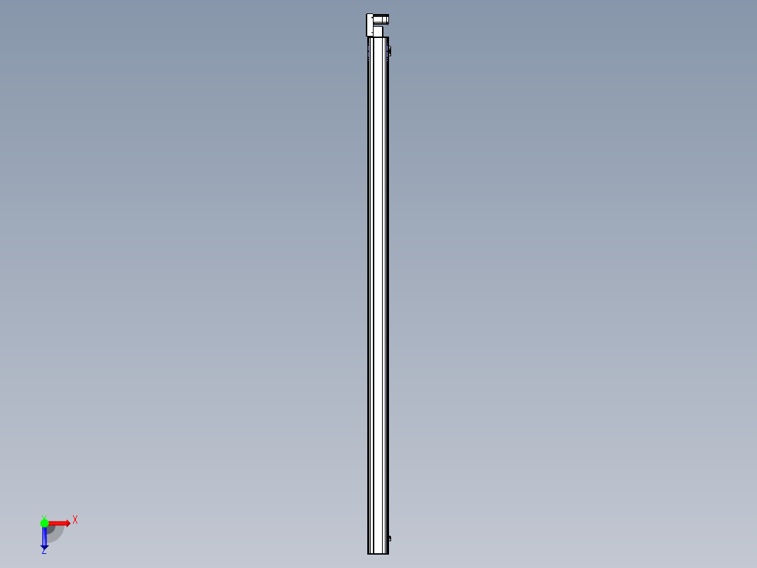 同步带滑台-半封闭B17H-L50-S3900-L-P75-D3俯视图