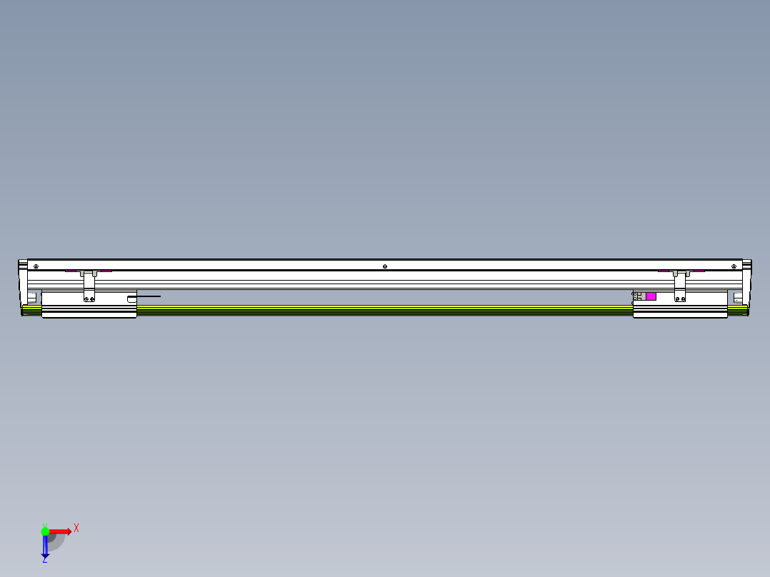 威洛博VL系列直线电机模组-2VL22H2-S800俯视图