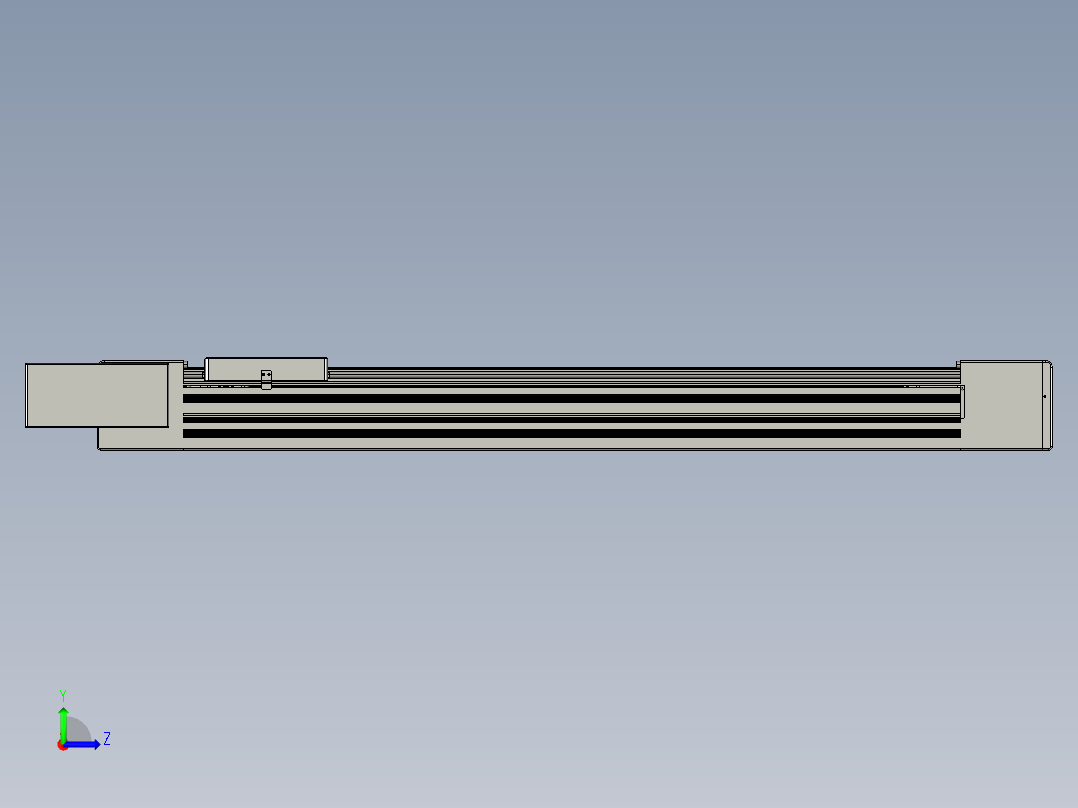 威洛博直线电机模组EB10-L224-S900-BL-ZP75-MS3-5K左视图
