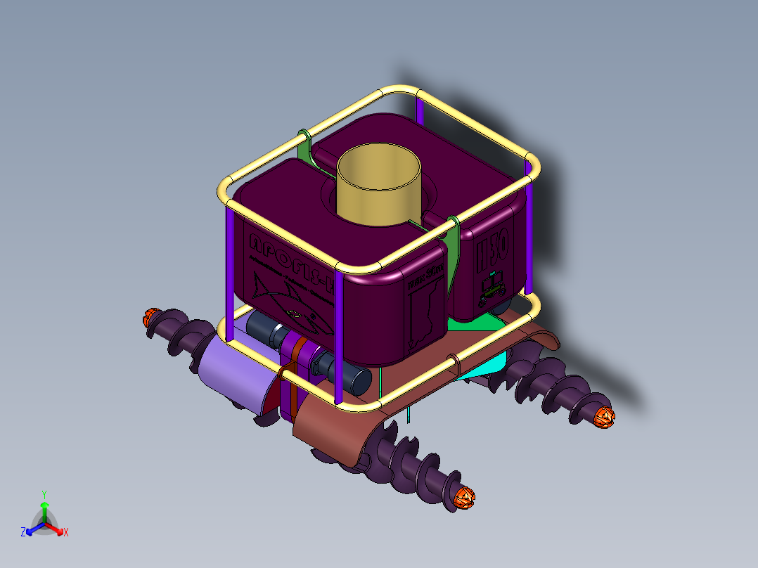 游泳池水下全自动吸污机构