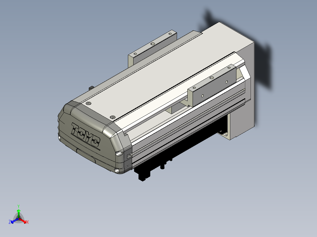 Toyo东佑达直线模组-ETH13-100-BM-400W+煞車正等轴测图