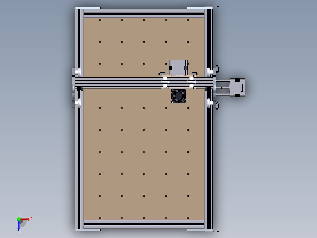 A17-DIY CNC laser engraver俯视图