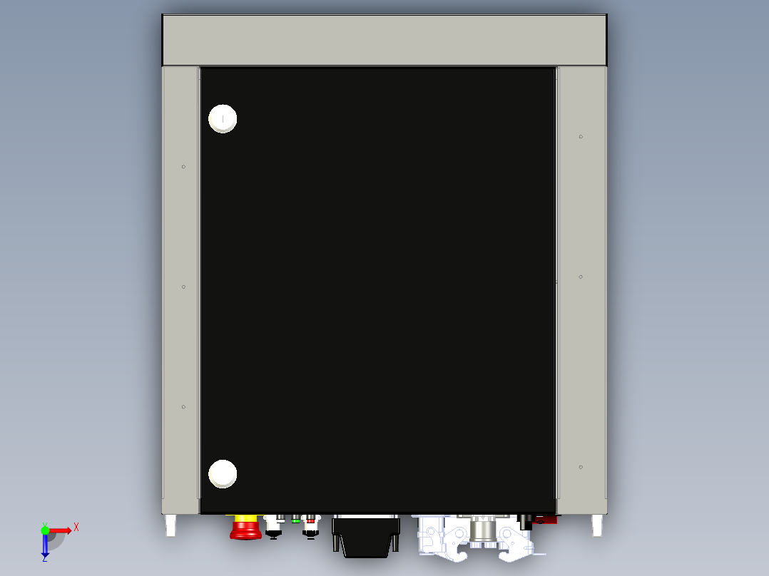 ARCCD12型控制柜-3D模型俯视图