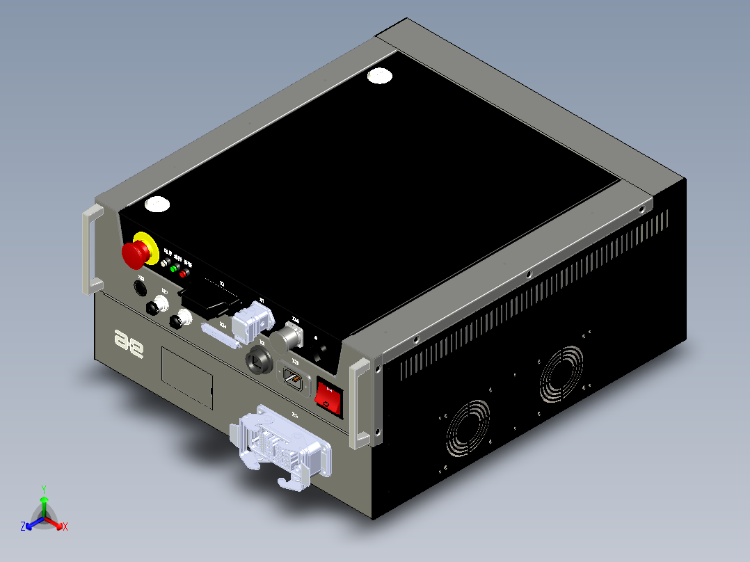 ARCCD12型控制柜-3D模型正等轴测图