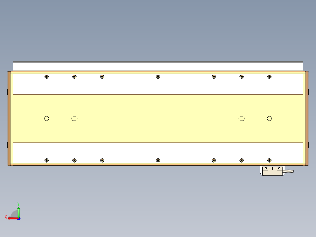 威洛博LC系列3d模型模组LC17E1Y-S350后视图