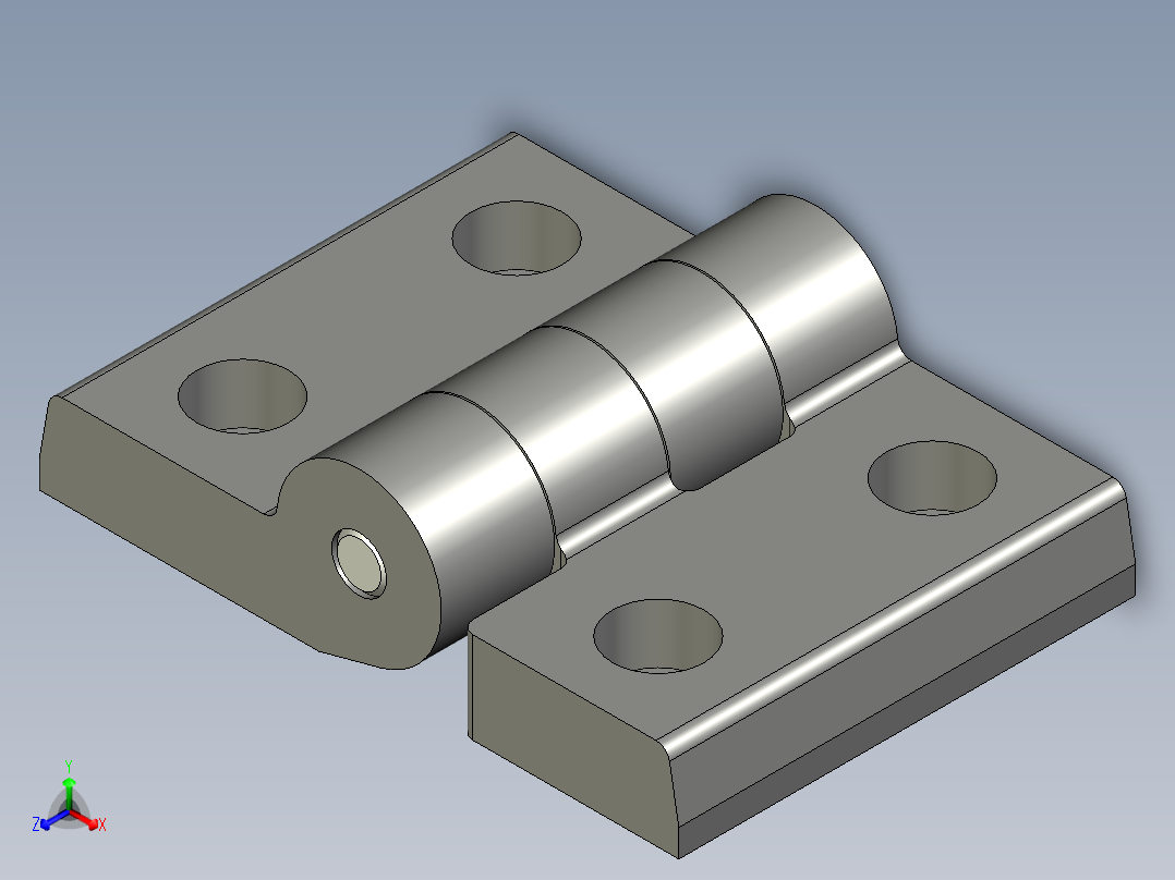 工程塑膠鉸鏈CFH-3D多系列多零件图纸模型正等轴测图