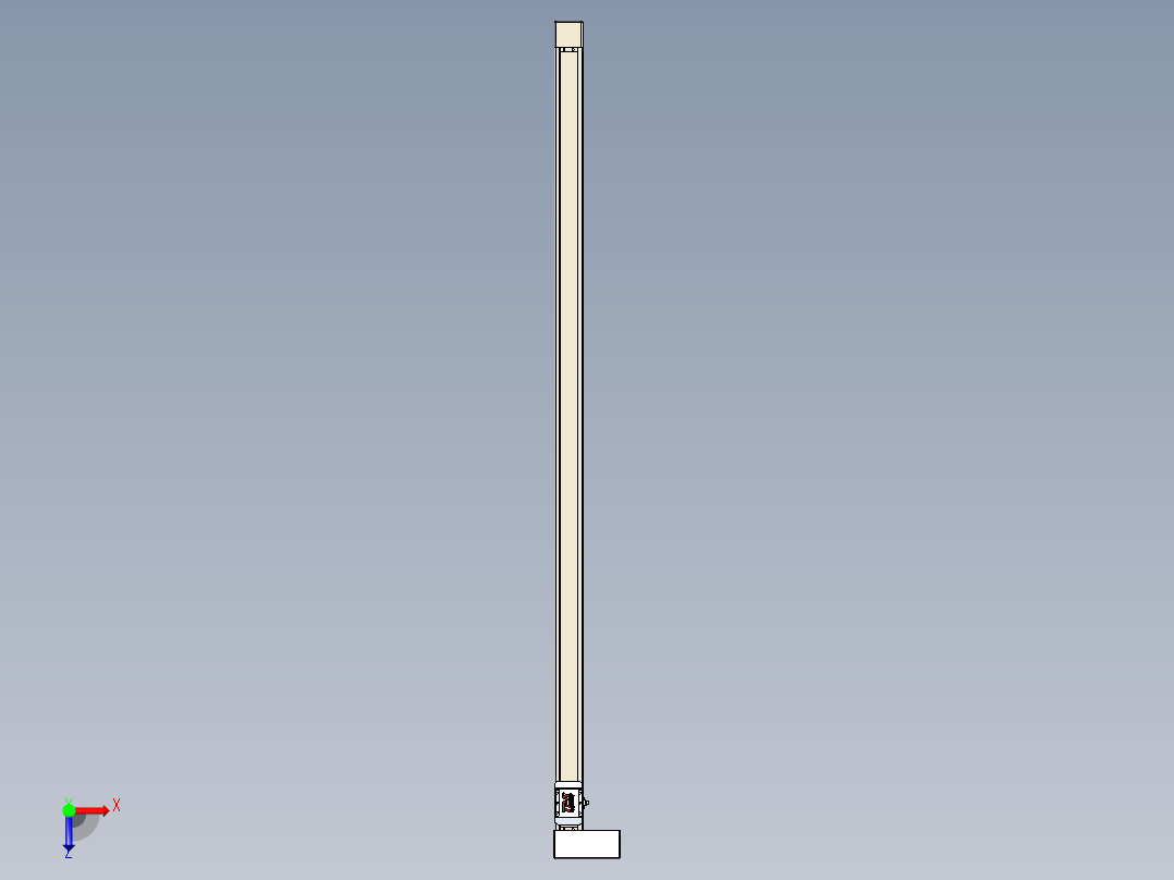 同步带全封闭直线模组TPA-HCB-65S-90-L1650-MR-C-P10-N3俯视图